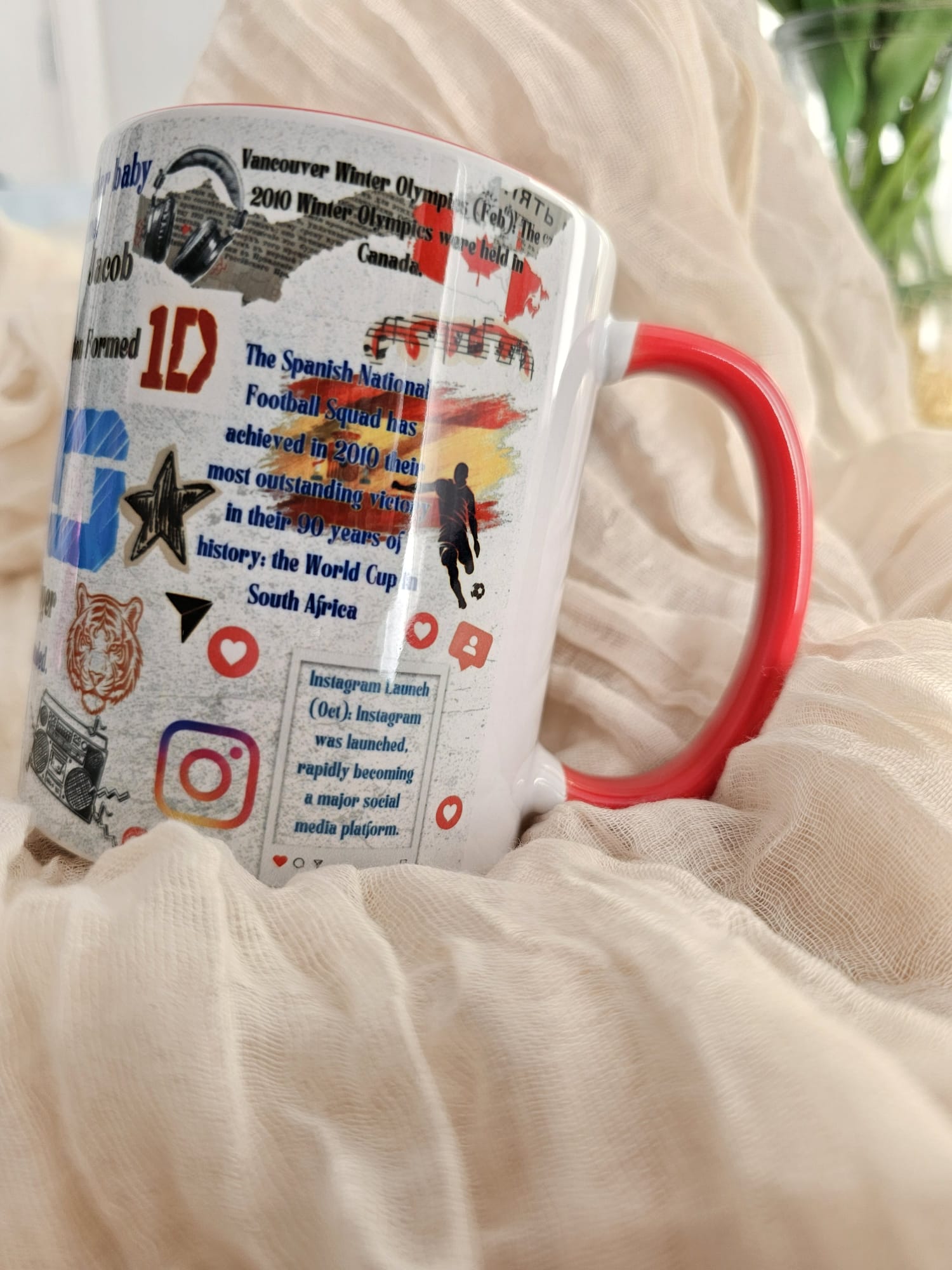 Personalised Birthday Year Mug – Custom Year of Birth Gift
