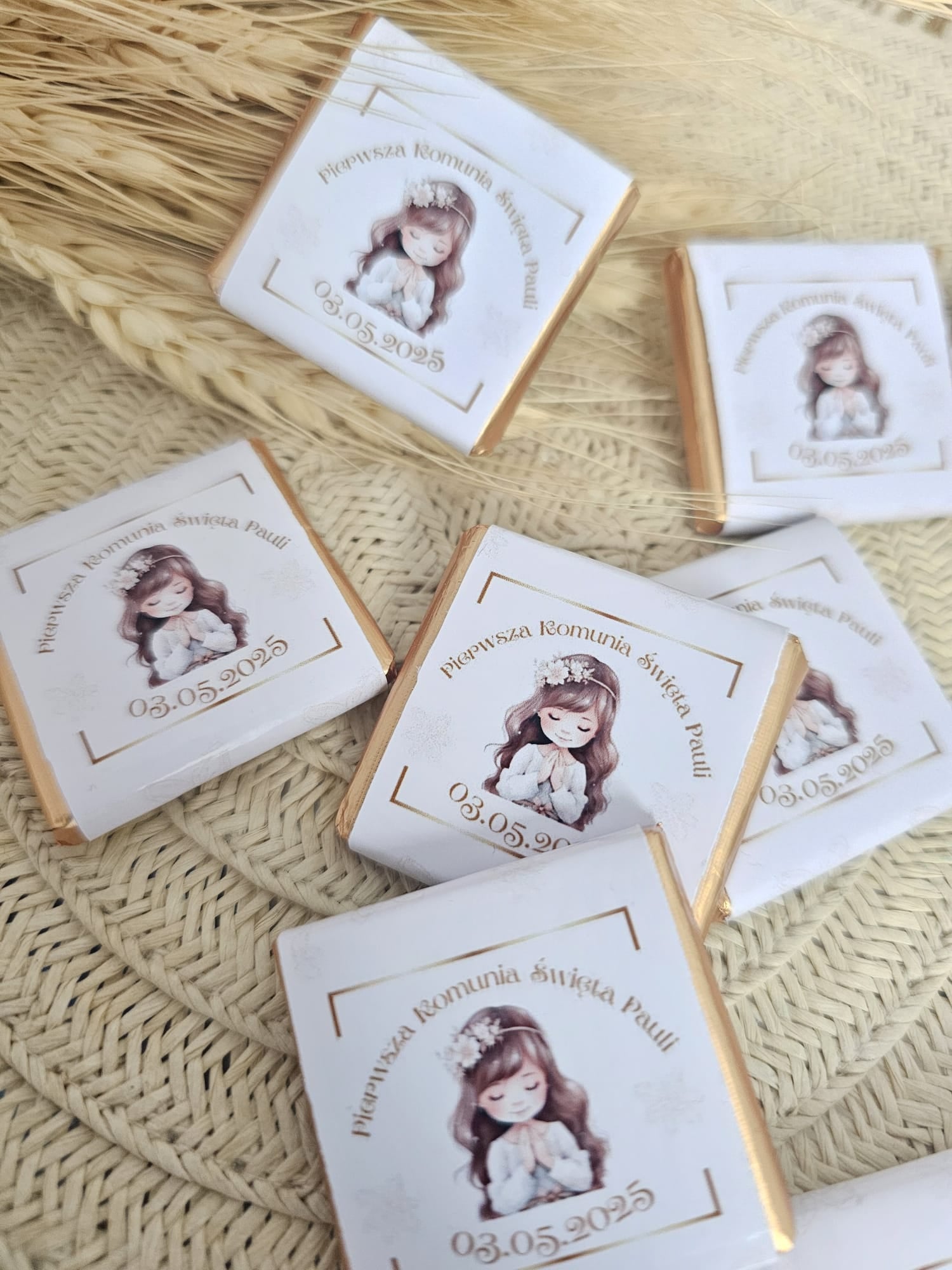 Personalised Chocolate Neapolitans Favours