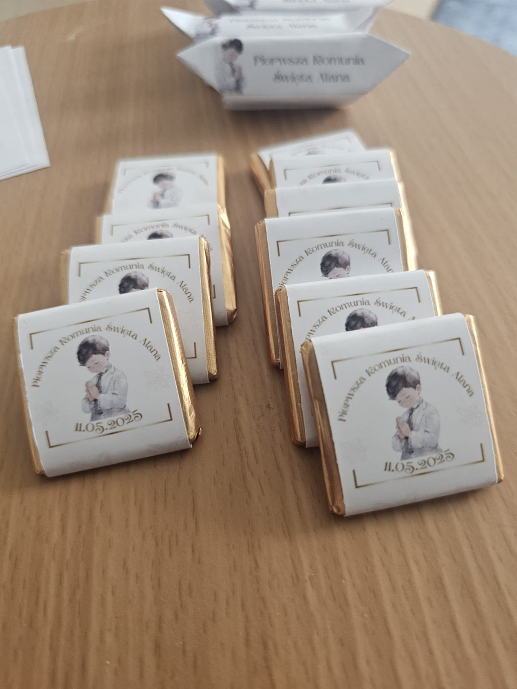 Personalised Chocolate Neapolitans Favours