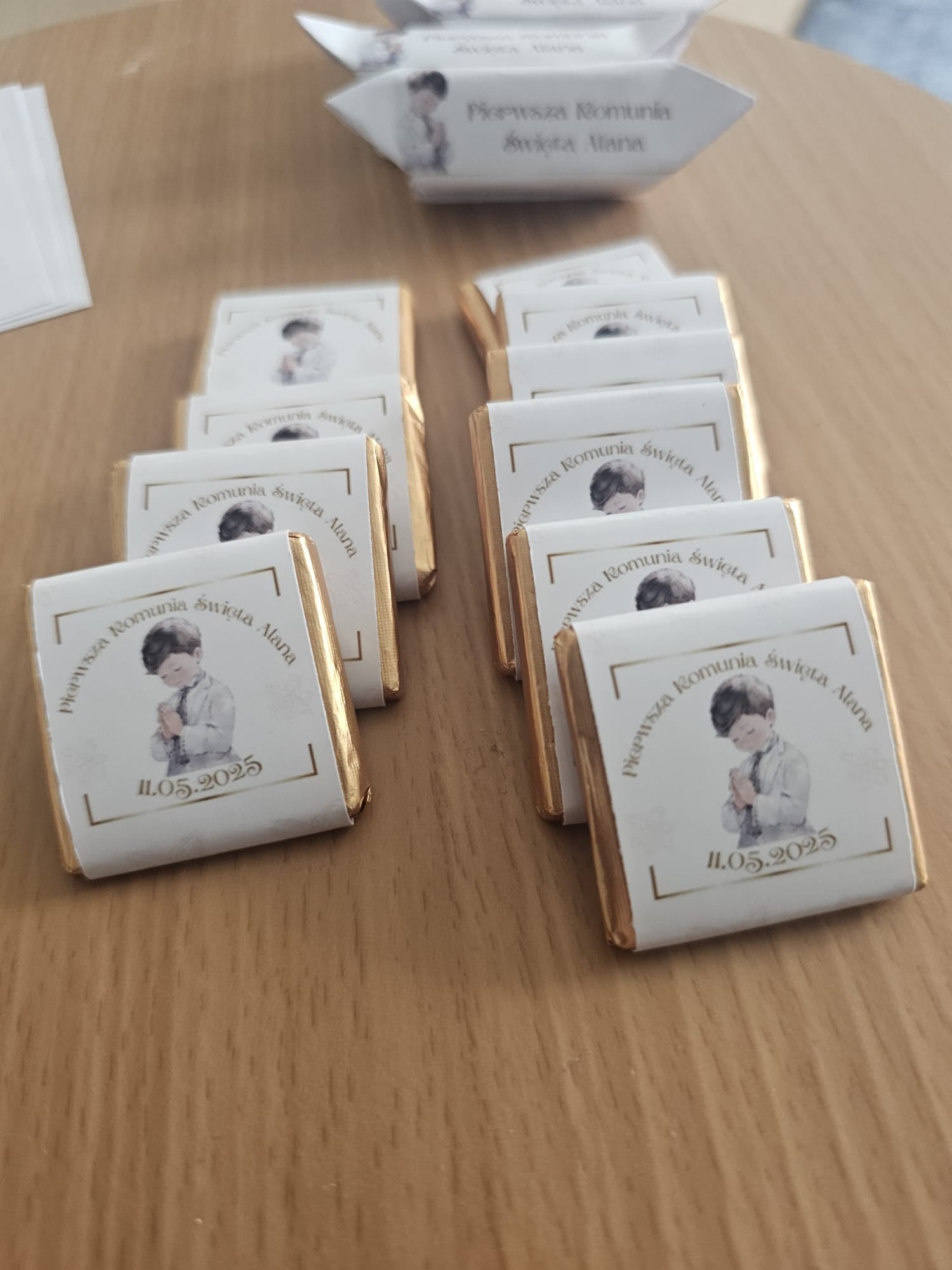 Personalised Chocolate Neapolitans Favours