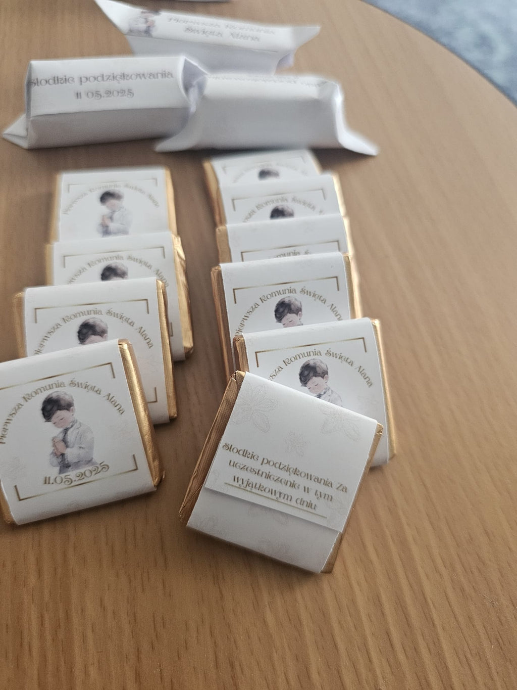 Personalised Chocolate Neapolitans Favours