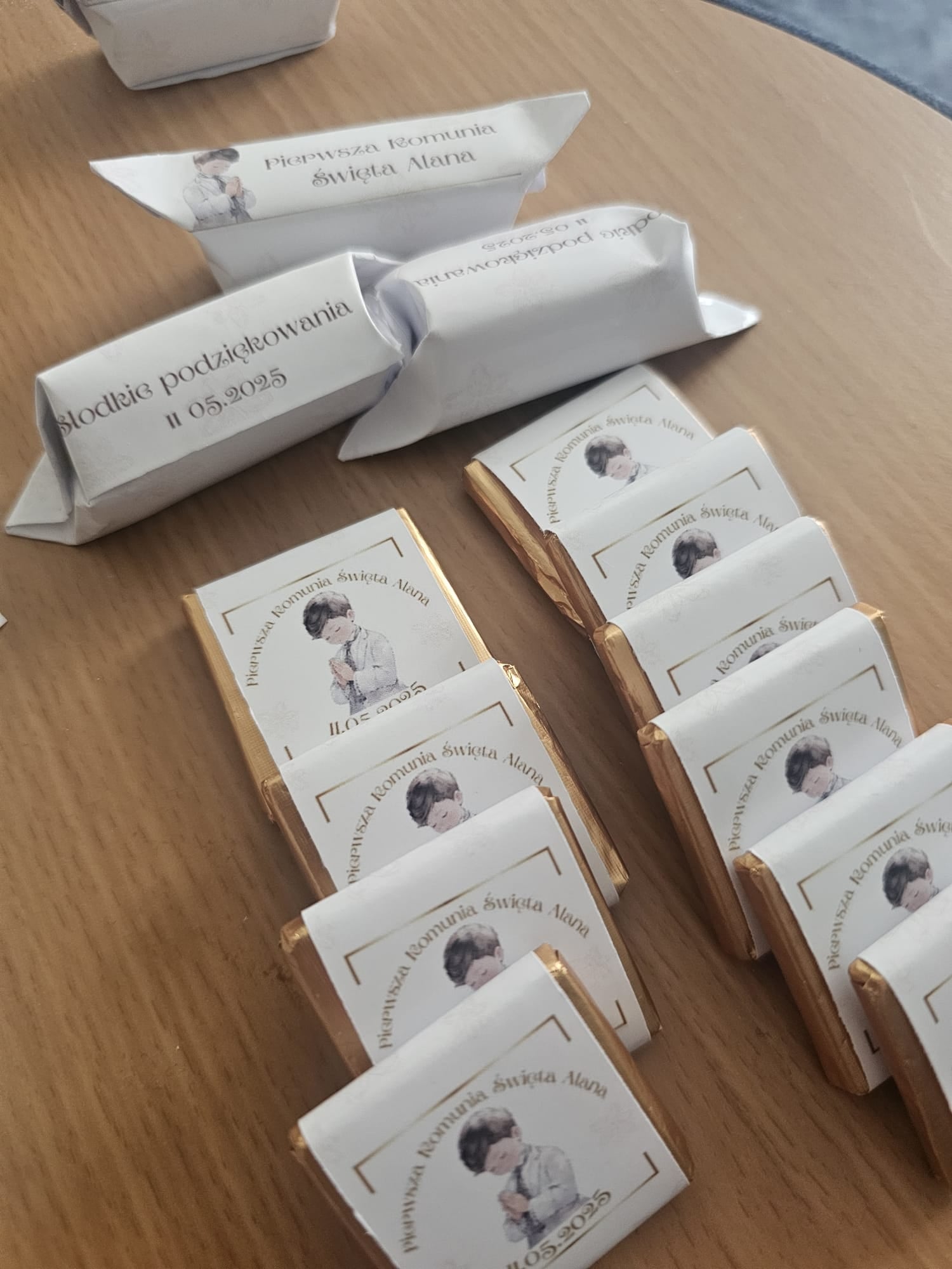 Personalised Chocolate Neapolitans Favours