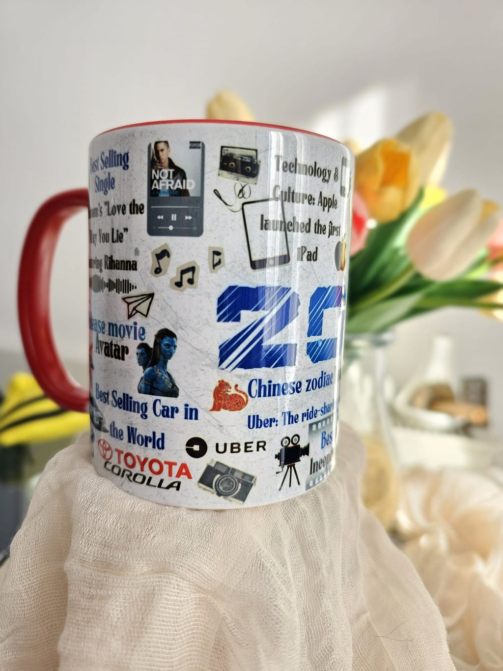Personalised Birthday Year Mug – Custom Year of Birth Gift