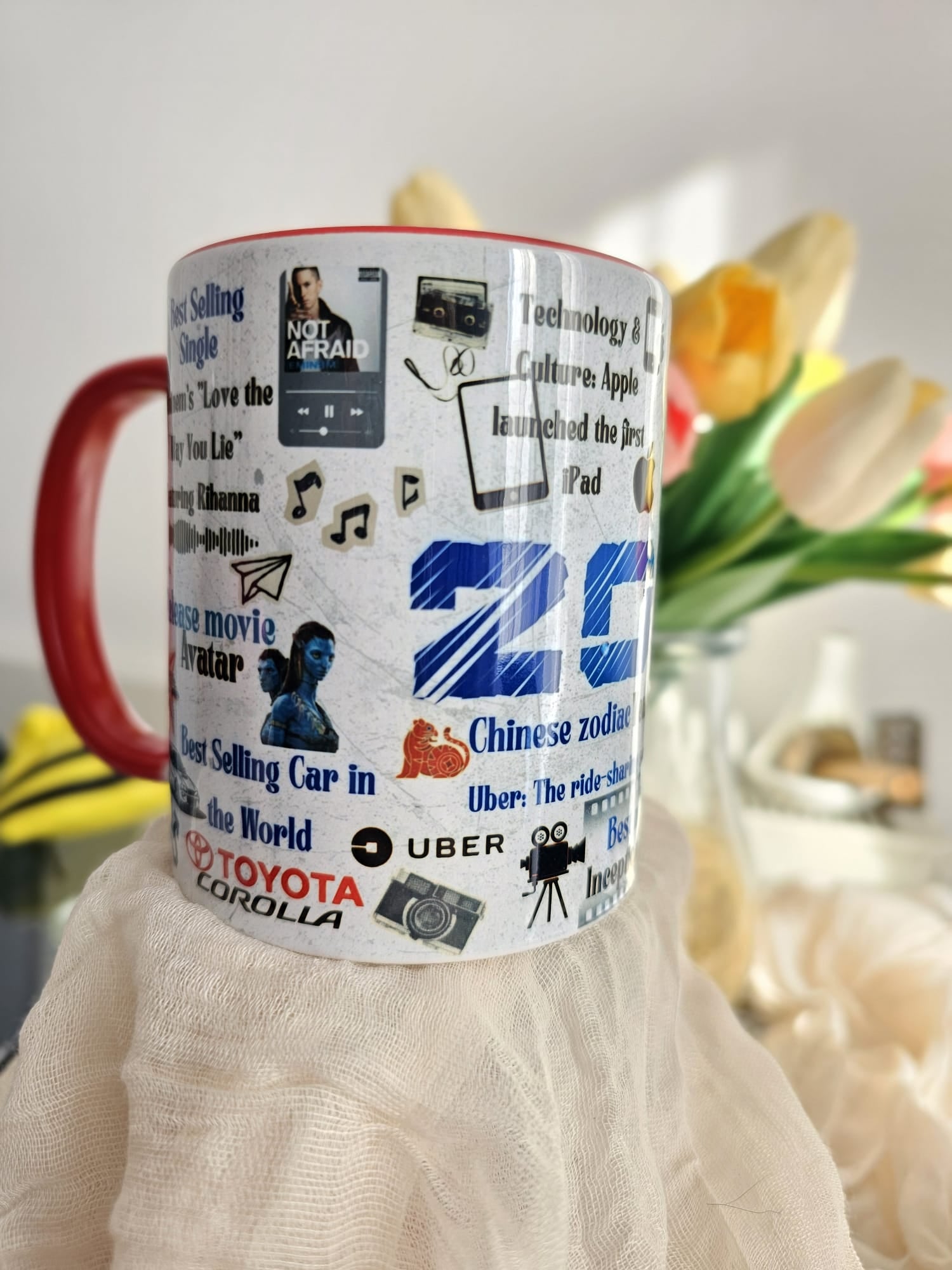 Personalised Birthday Year Mug – Custom Year of Birth Gift