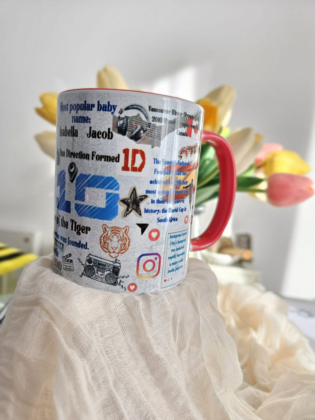 Personalised Birthday Year Mug – Custom Year of Birth Gift