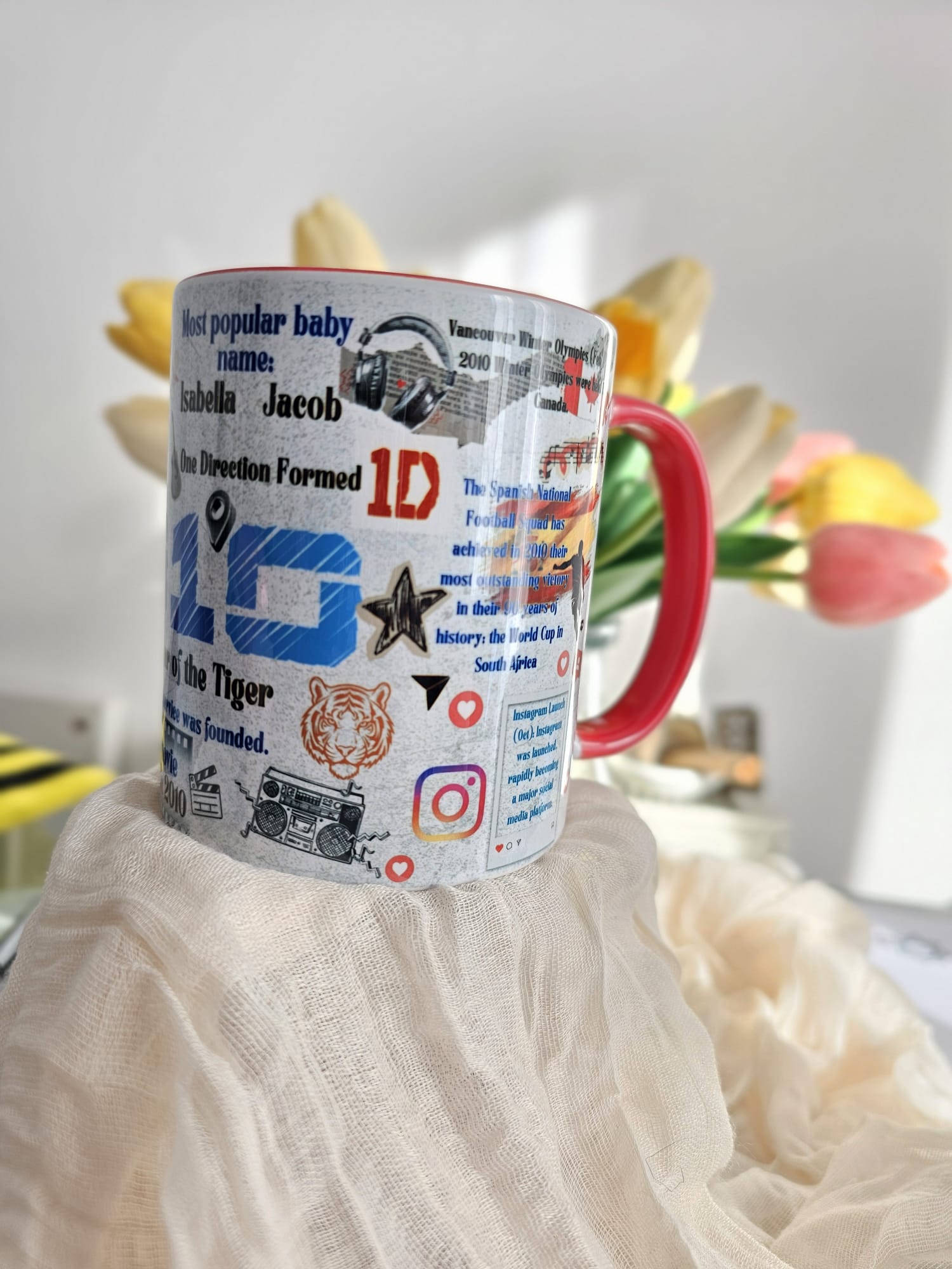 Personalised Birthday Year Mug – Custom Year of Birth Gift