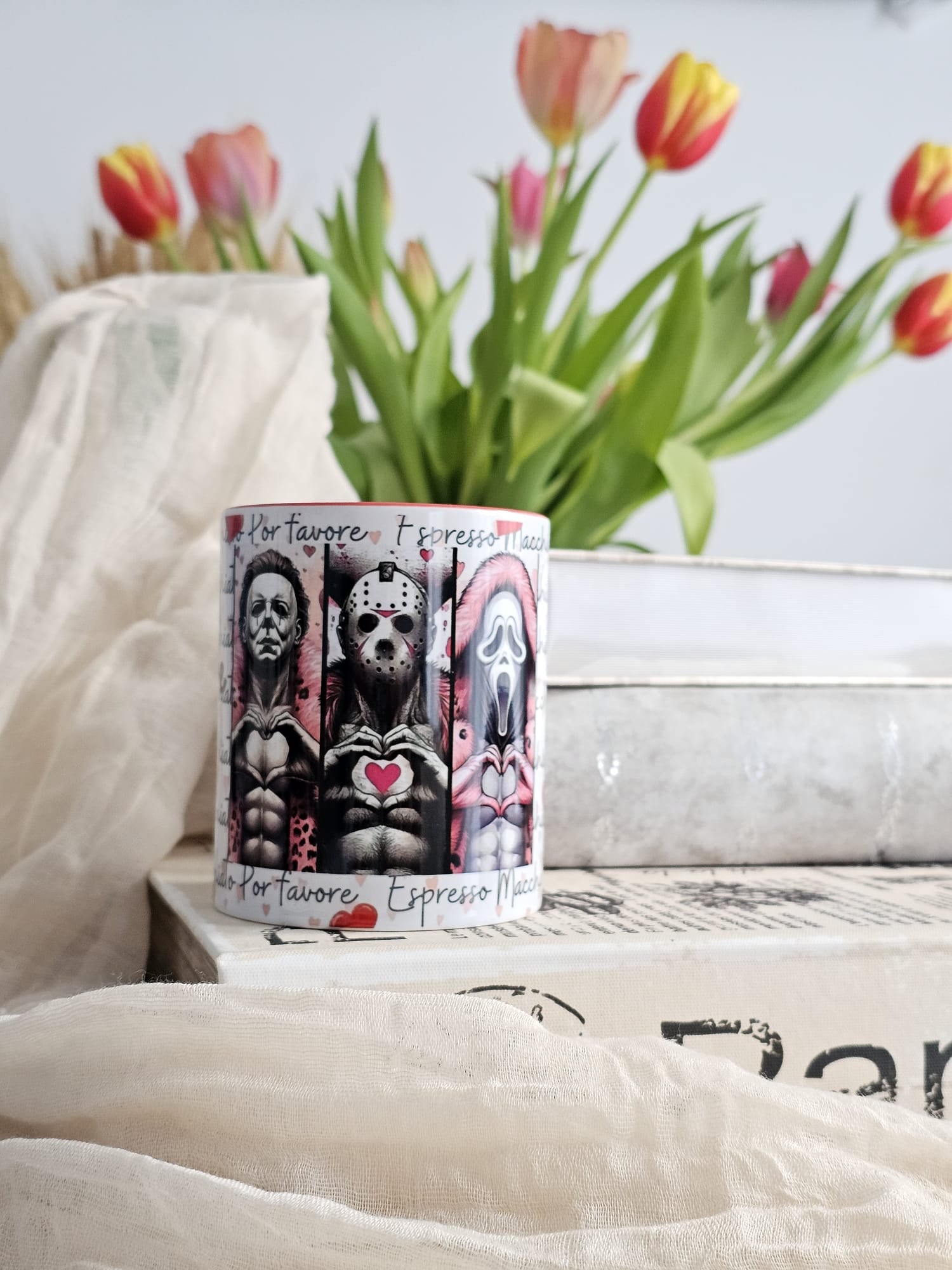 Horror Love Coffee Mug – Funny Scary Movie Gift