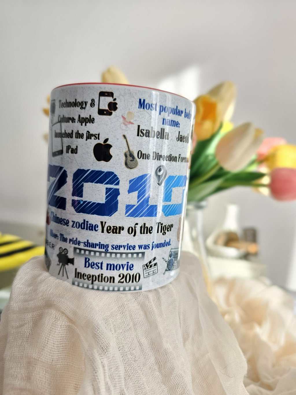 Personalised Birthday Year Mug – Custom Year of Birth Gift
