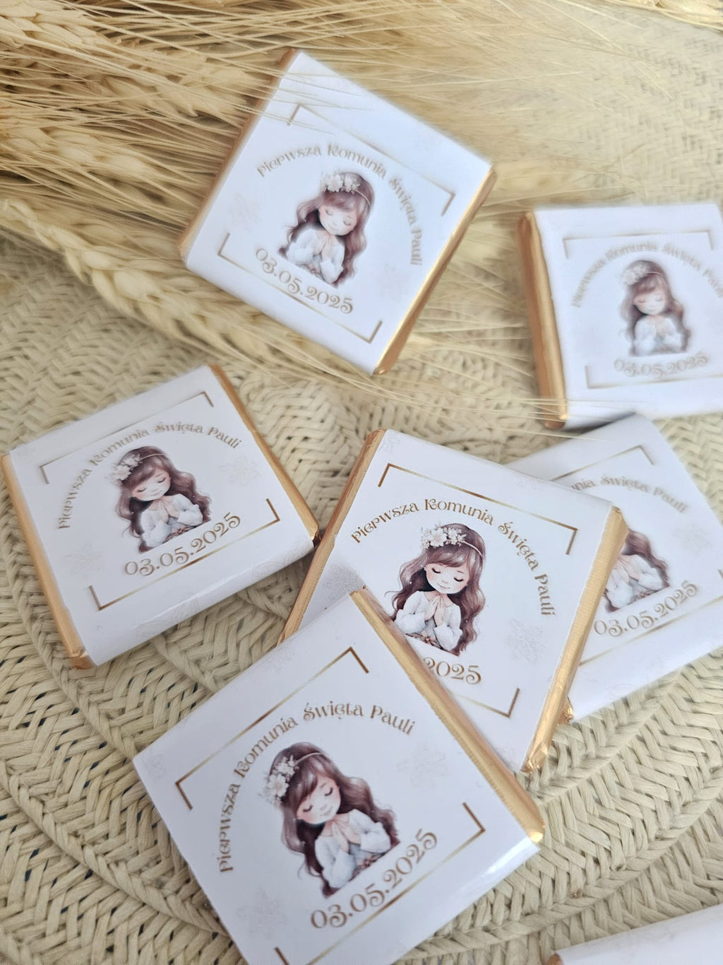 Personalised Chocolate Neapolitans Favours